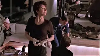 Donna Murphy in latex gloves