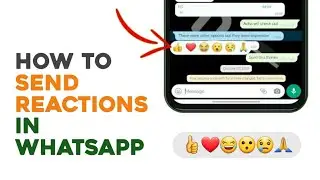 How to Send Reactions In WhatsApp👍❤️😂😮😭 #whatsapp #update #reaction #techunger