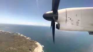 Smooth Touchdown: DASH 8-400 landing at Sydney Airport #aviation