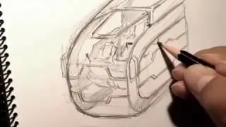 Spaceship cockpit design /Speed-Drawing