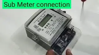 #SubMeter#Connection,Digital sub meter.