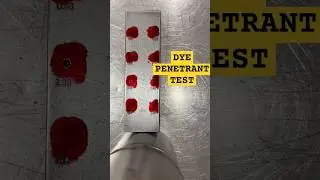 Penetrant Test #ndt #penetrant #DPTEST #fabrication #engineering #inspection #quality #metal