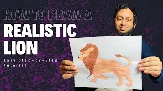 How to Draw a Realistic Lion | Easy Step-by-Step Tutorial for Beginners