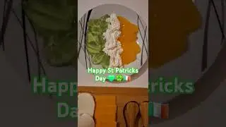 Irish Flag themed cheese board & dessert to celebrate Saint Patricks Day in style 🇮🇪🍀💚 #ireland