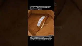 1.50 CT Round Lab Grown Diamond Wedding Band.  #diamond #jewellery #shooradesigns #bands #ring