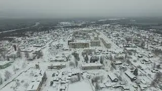 Ленинградская Область посёлок  Ефимовский  с квадрокоптера