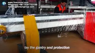 How our 2000*5000mm cnc machine be checked and packaged before shipping? Let us show you