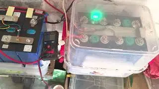 Kết quả ghép hai khối pin khác dung lượng. 280+140ah