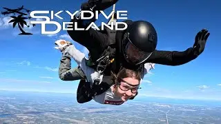 Sarah Braves the Cold at Skydive DeLand!
