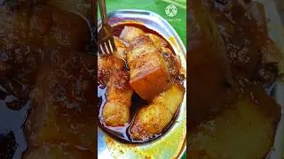 Pork eating Delicious recipe