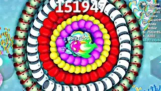 WOW ! I FOUND CUTE STUCK SNAKE MANY FREEZER SNAKES MIDDLE 🐍 BEST EPIC SNAKE IO GAMEPLAY #473