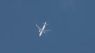 Austrian Airlines Boeing 767-3Z9 (OS94, OE-LAY) flying over my house from IAD Airport to VIE