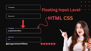 CSS Floating Input Lavel Design | Programmer Mithon #coding #webdesign #webdevelopment #inputdesign