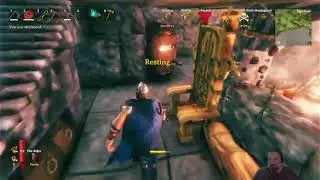 VikingCraft Sk&aring;l !!!! New play through Part 5!! Co-op !!! Mic stand broke shitty headset mic !!!!