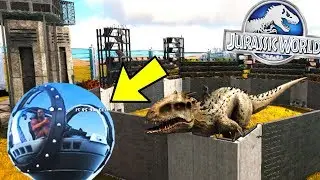 Ark Survival Evolved - GYROSPHERE! INDOMINUS REX PADDOCK! - Jurassic Ark Gameplay