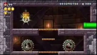 New Super Mario Bros. U: Minas Melosas - 1er. Salida secreta - La Torre de Don Machuc&oacute;n