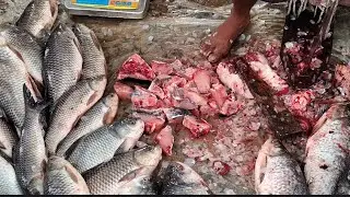 Master Rohu Fish Cutting Skills | Expert Technique Full Tutorial&rdquo;