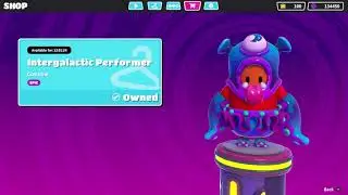 Fall Guys Intergalactic performer & Dazzling dance orb skin in the Item Shop!