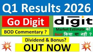 GO DIGIT Q1 results 2026 | GO DIGIT results today | GO DIGIT Share News | GO DIGIT Share latest news