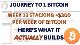 Week 13 - Stacking +$300/Week into Bitcoin &ndash; Here&rsquo;s What It Actually Builds