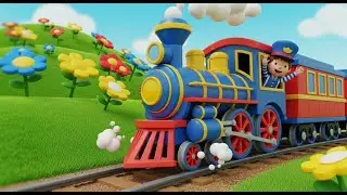Train Ride Through Learning Land for Kids | Learn Numbers & Letters, Vehicle Song & Nursery Rhymes