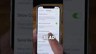 How to Turn On or Off Read Receipts in Messages #tips #ios #apple #readreceipts #incomingmessages