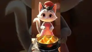 Tiny Chef Meow Chef Billi Ne Samose Banaye 😍🥟🐾