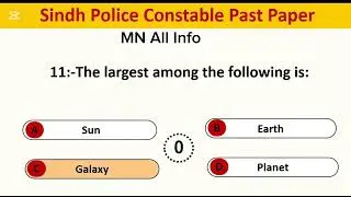 #Sindh police written test past paper
