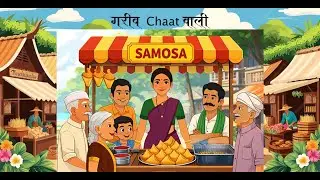 गाँव की चाट वाली | Gaon Ki Chaat Wali | Struggle to Success | Hindi Animated Story