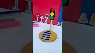 Светофор Из Бумаги 🚦 Поделки в школу #поделки #аппликациясветофор #избумаги
