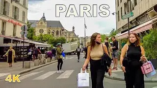 Paris Summer 2021- Walking Rue Saint-Honor&eacute; [4K]