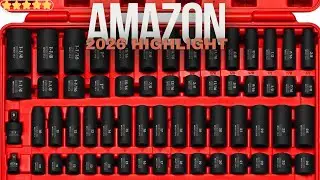 NEIKO Impact Socket Set 65-Piece 🔩 SAE & Metric Deep & Shallow!