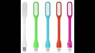 E COSMOS 5V 1 2W Portable Flexible USB LED Light Colours May Vary, Small   Set of 2 Pieces