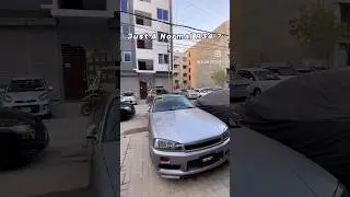 Just a normal R34, Until You See It! #r34 #gtr #nissan #cars #karachi #pakistan #paulwalker #jdm