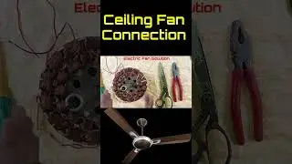 Ceiling Fan Connection 4 Wire// Ceiling Fan Winding Connection. #shorts