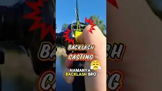 This is the challenge‼️casting fishing BACKLASH CASTING😤#castingfishing #casting #shortsfeed #fish