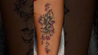 Female Forearm Tattoo || Flower Tattoo || Kerala Tattoo Artist