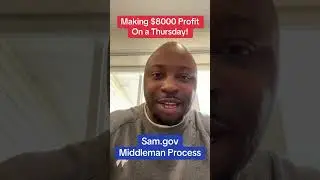 😎Just won a government contract $8000 profit today!