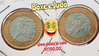 As moedas 1 real do BOXE e JUD&Ocirc; est&atilde;o valendo muita grana voc&ecirc; sabia?Olha esses valores atualizados