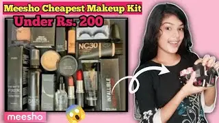 Meesho Cheapest Makeup Kit For 170😱Fake ? Worth Buying ? Reviewing Cheap Makeup Kit on Meesho😲