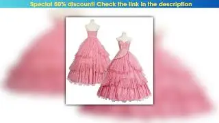 Must Buy HOLOUN Film Glinda Cosplay Costume Pink Dress Crinoline Animation Convention Halloween Chr