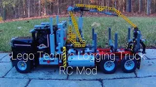 Lego Technic Logging Truck RC Mod with Sbrick