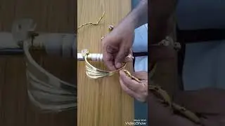 #SUPER COOL ||How to tie up a tassel  knot in sword☺| tassel binding,  in navy style