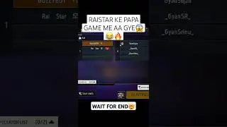 RAISTAR NE GAME KHELTE SAMAY PAPA KO BULAYA!🗿😱😂GYAN GAMING EPIC#shortfeed#shorts#funny#viral#raistar