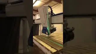Granite bridge saw miter cutting 45&deg;