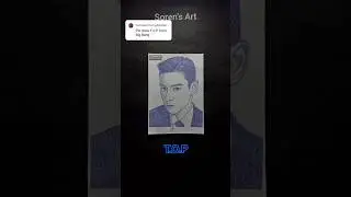 Big Bang TOP drawing with his name | Soren's Art #bigbang #top #kpop #drawing #sjram