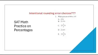 SAT Math Prep - TYPICAL percent problems