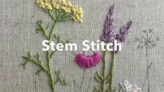Embroidery Tutorial - Stem Stich | Chrissie Crafts