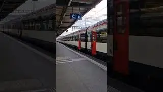IR90 20:10pm Swiss SBB CFF FFS train to Brig #swissrailway #swisstravel #asmr #asmrsounds