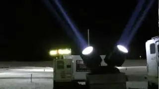 BATLIGHTS.COM searchlights skytracker rental georgina 9054241818 Spotlight 4 beams georgina THE ROC